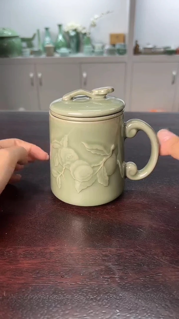 龙泉云间青瓷小米茶器