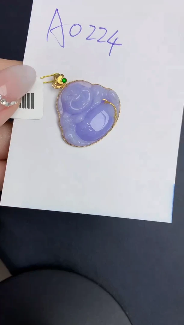 【闪购商品】翡翠颈饰18K金镶嵌0000000000