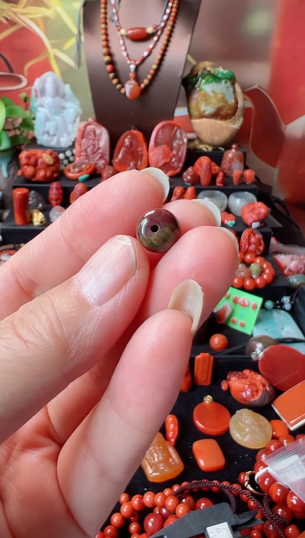 未镶嵌单珠南红玛瑙◆****丶单珠