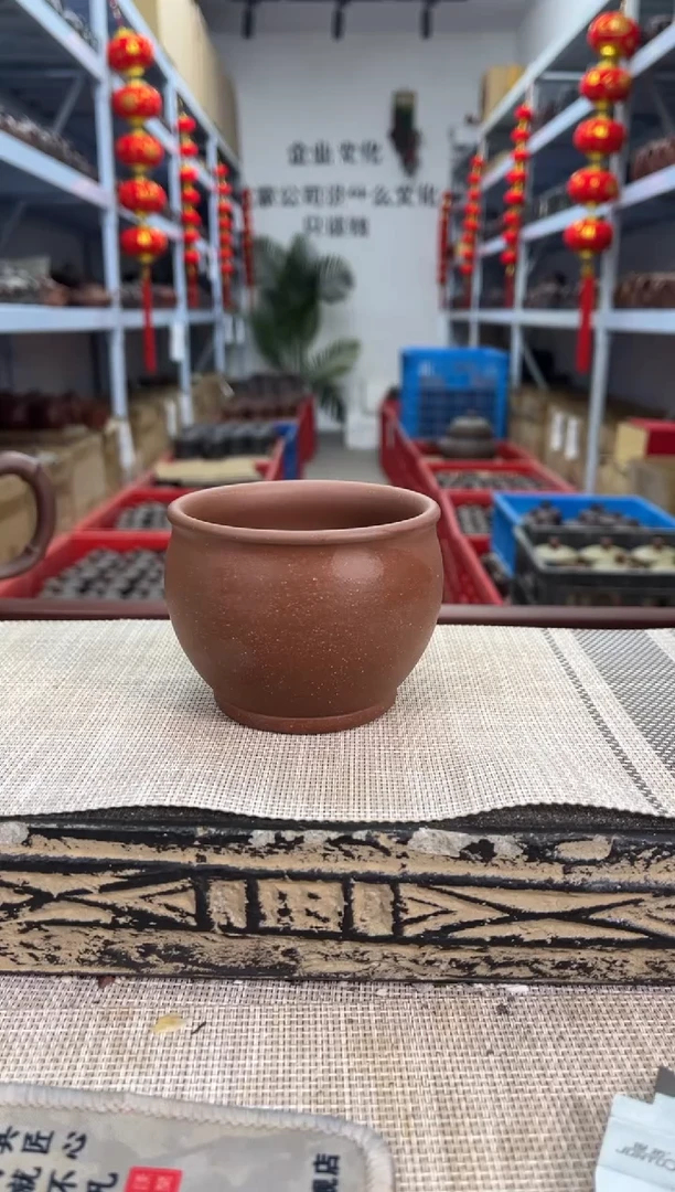 茶杯紫砂五彩段泥主人缸杯光杯泡沫装