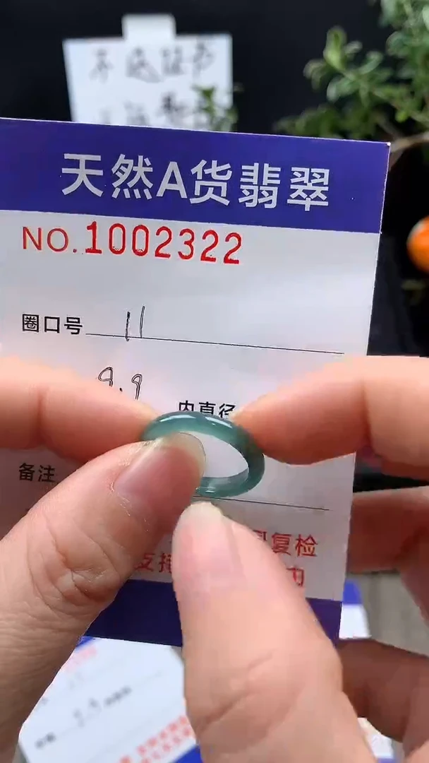 未镶嵌戒指翡翠11#
