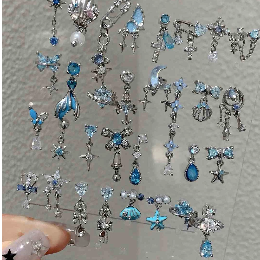 钛钢耳饰 吊坠耳钉！RINGRING商店十字架钛钢耳骨钉螺丝拧扣耳饰