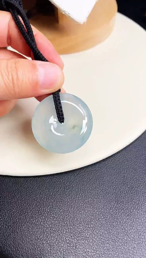 颈饰未镶嵌翡翠【50】平安扣 尺寸 34.5   7.9mm