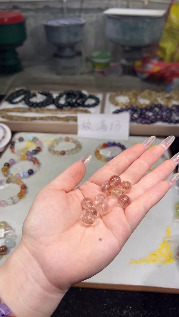 未镶嵌珠宝半成品水晶胶花单珠（10颗1份）多样性发其一