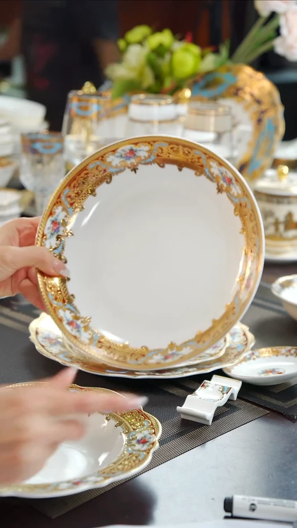 瓷片8英寸菜盘1个