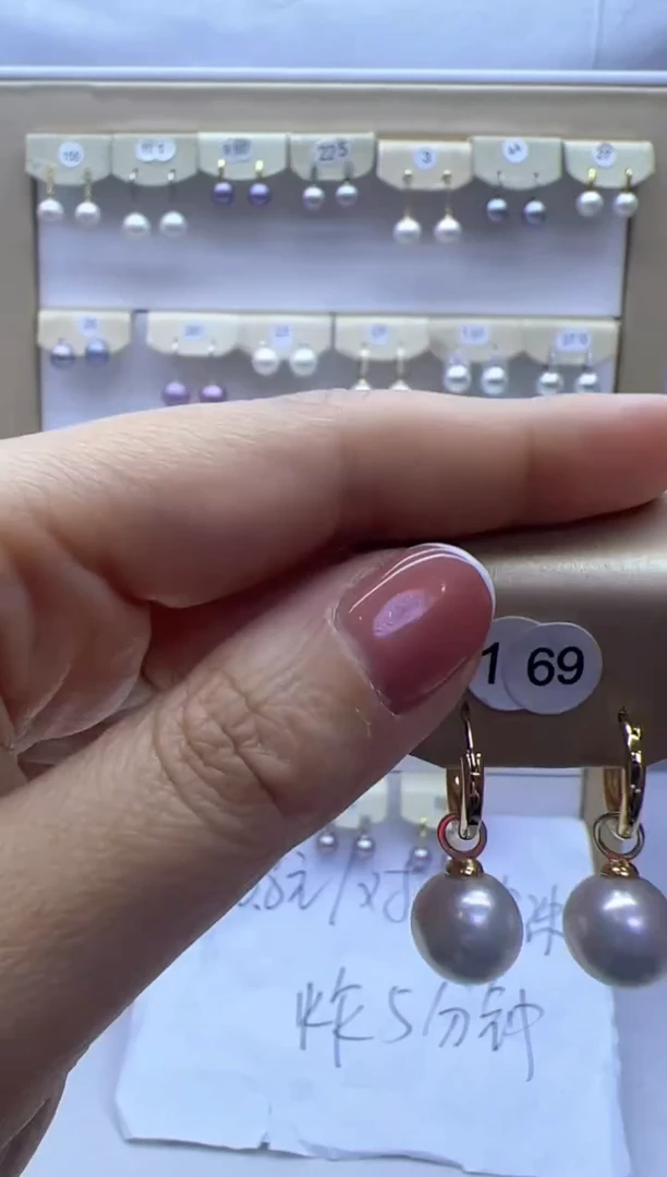 【闪购商品】淡水珍珠耳饰银S925镶嵌169