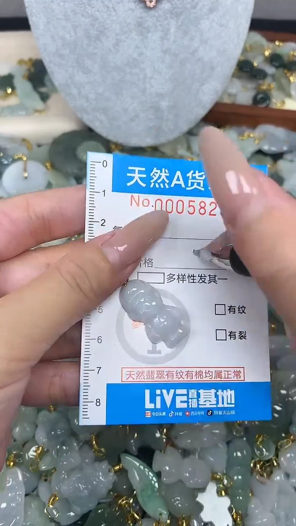 翡翠未镶嵌颈饰净货挂件-5823