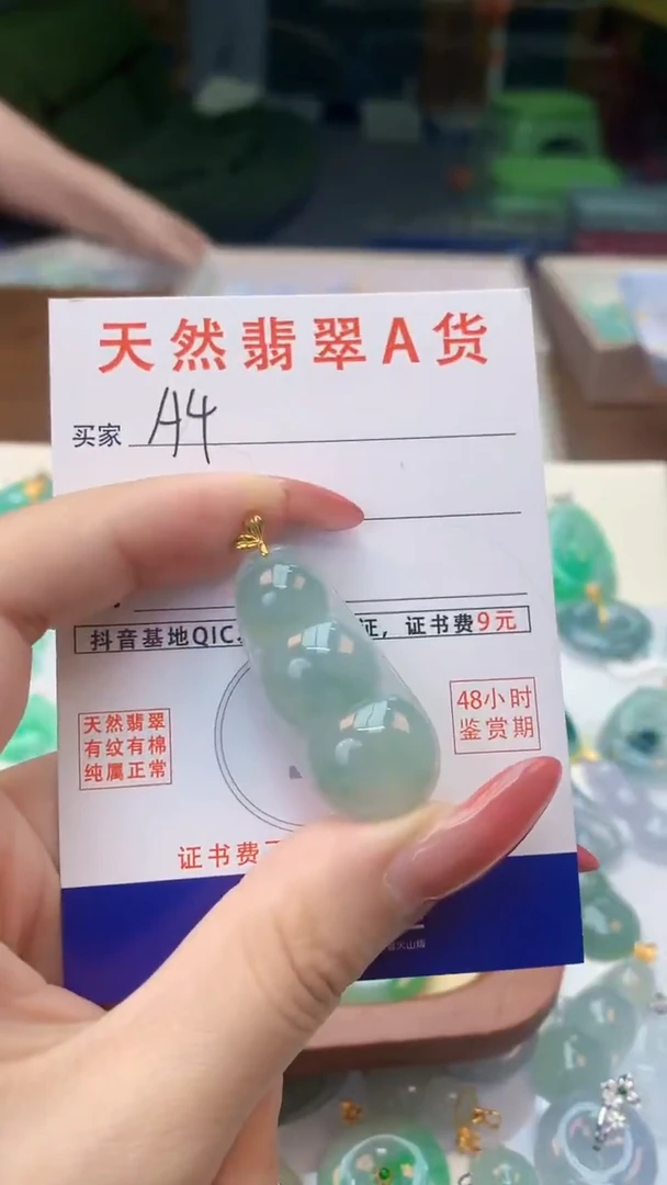 颈饰未镶嵌翡翠天然A货翡翠挂件