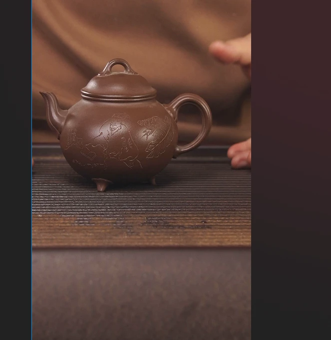 220cc顾氏手工紫砂顾氏手工紫砂壶