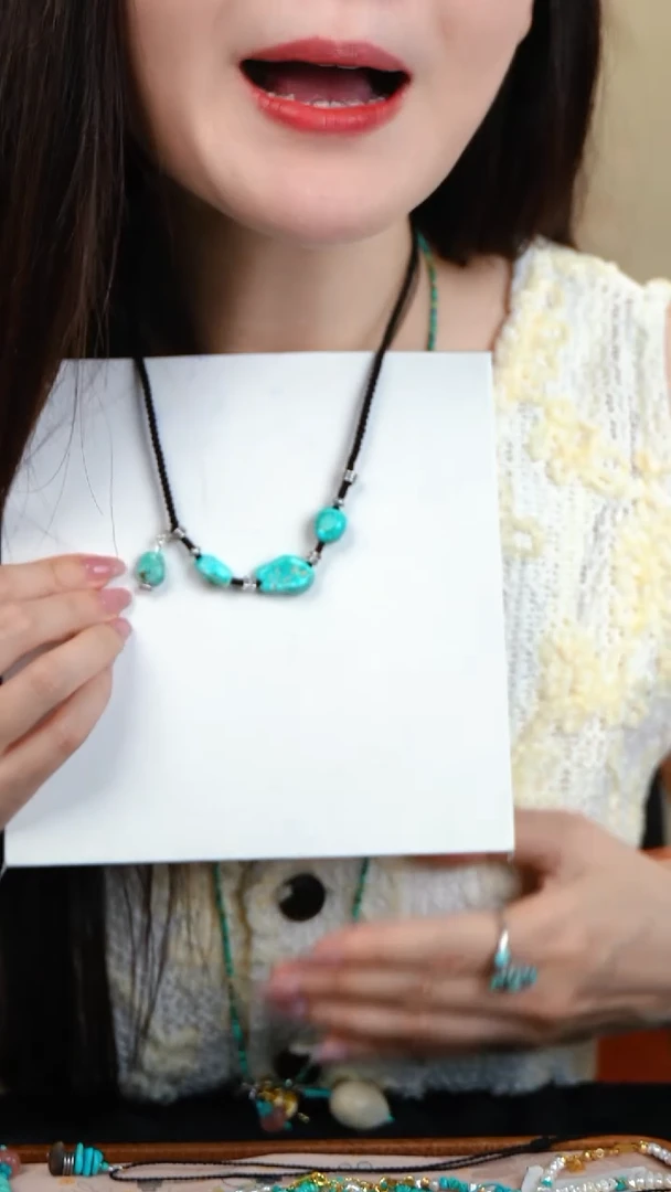 绿松石未镶嵌项链绿项链