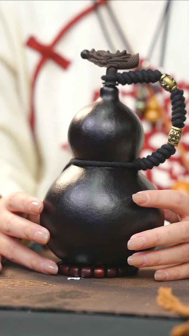 【闪购商品】RN214大漆酒葫芦不包手串及旋转底座
