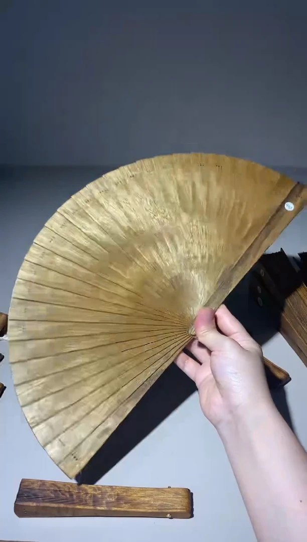 金丝楠21cm金丝楠木小叶桢楠扇653