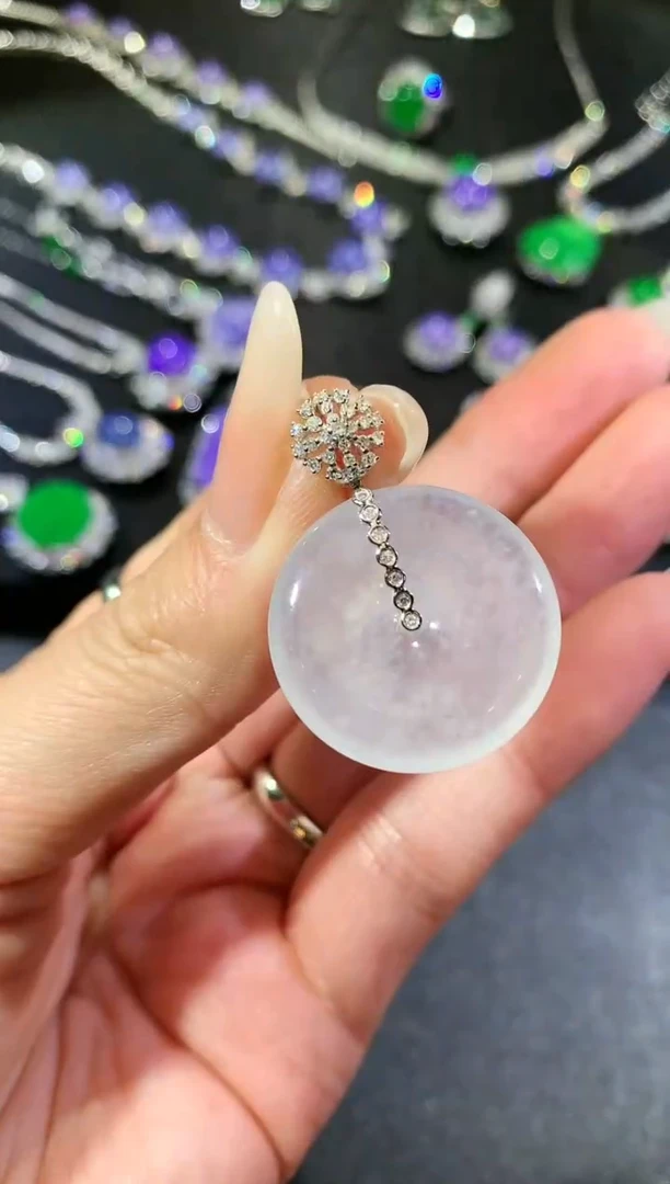 【闪购商品】翡翠吊坠(不含链)18K金镶嵌26-（多样性发货一件