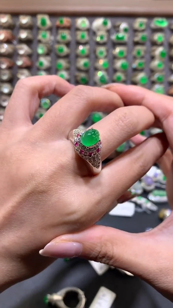 未镶嵌定制翡翠天然缅甸A货翡翠   10.5