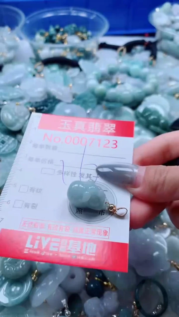 吊坠(不含链)未镶嵌翡翠7123