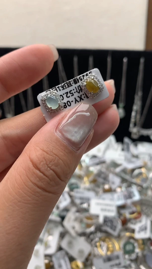 翡翠银S925镶嵌颈饰15