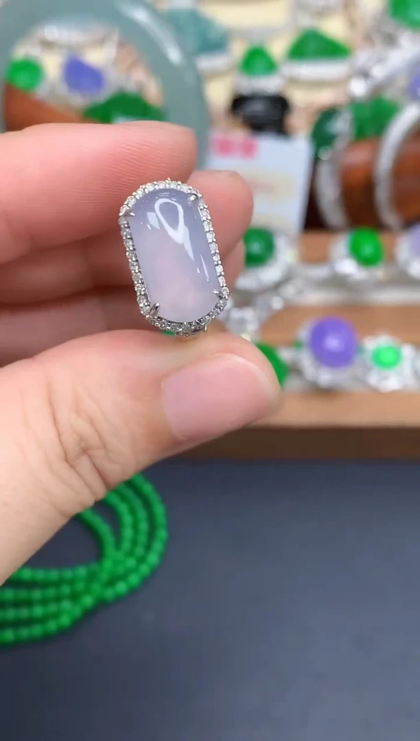 颈饰18K金镶嵌翡翠466-中国好珍宝