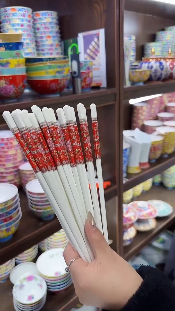 【闪购商品】瓷片10双筷子景德镇陶瓷