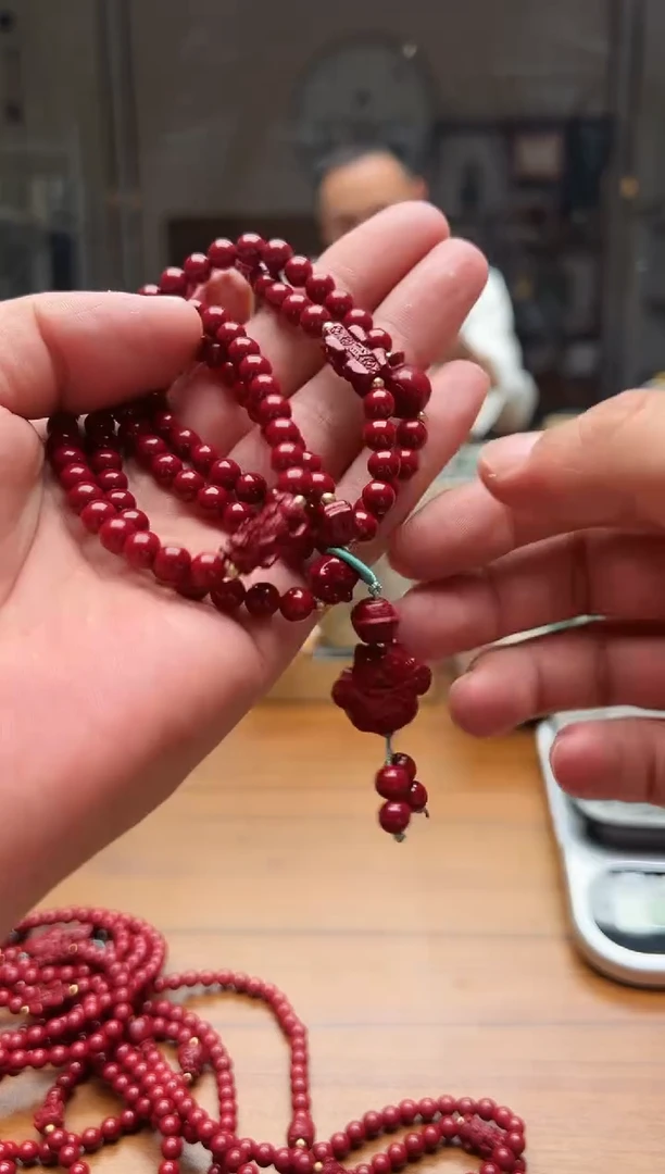 水晶手链未镶嵌朱砂108