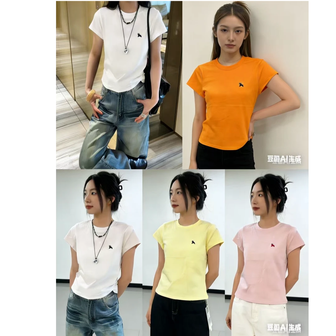 ZOZO-7062-839春夏新款女小版减龄百搭刺绣马儿T恤