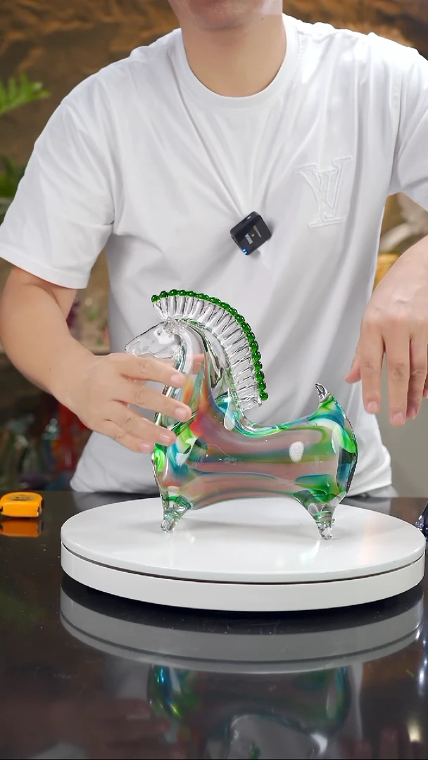 叶*福利设计款九色马摆件