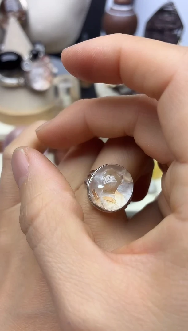 银S925镶嵌珠宝半成品水晶水晶水晶