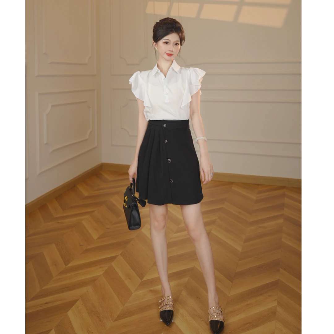 【张小小】【两件套】2025新款高级感韩系轻熟JK制服连衣裙子D3018