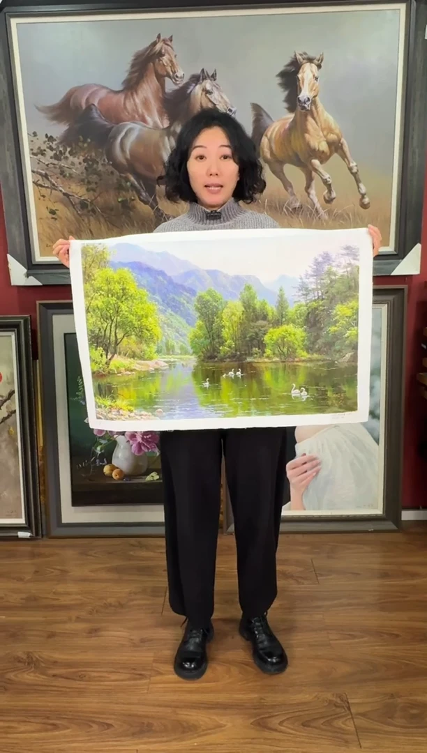 油画【49号】约50*70cm丨朝鲜原创纯手绘孤品油画丨顺丰包邮