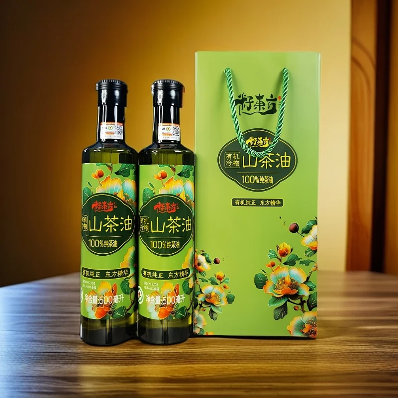籽東方低温冷榨双有机认证100%纯正山茶油