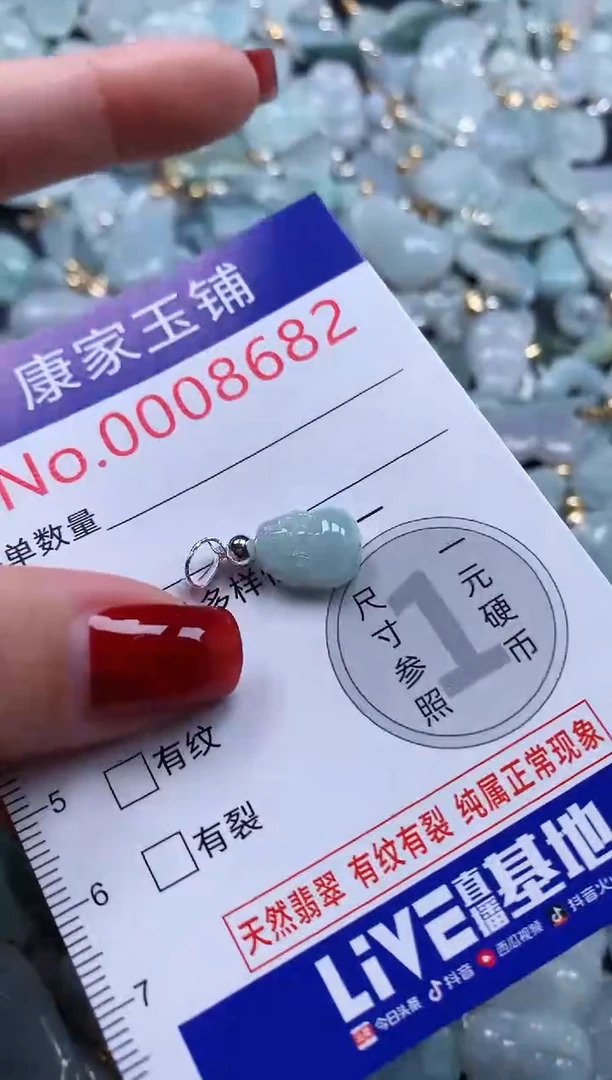 翡翠未镶嵌吊坠(不含链)8682