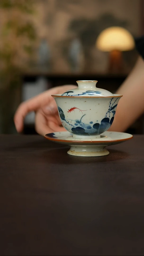 景德镇陶瓷杯碗柴烧多人