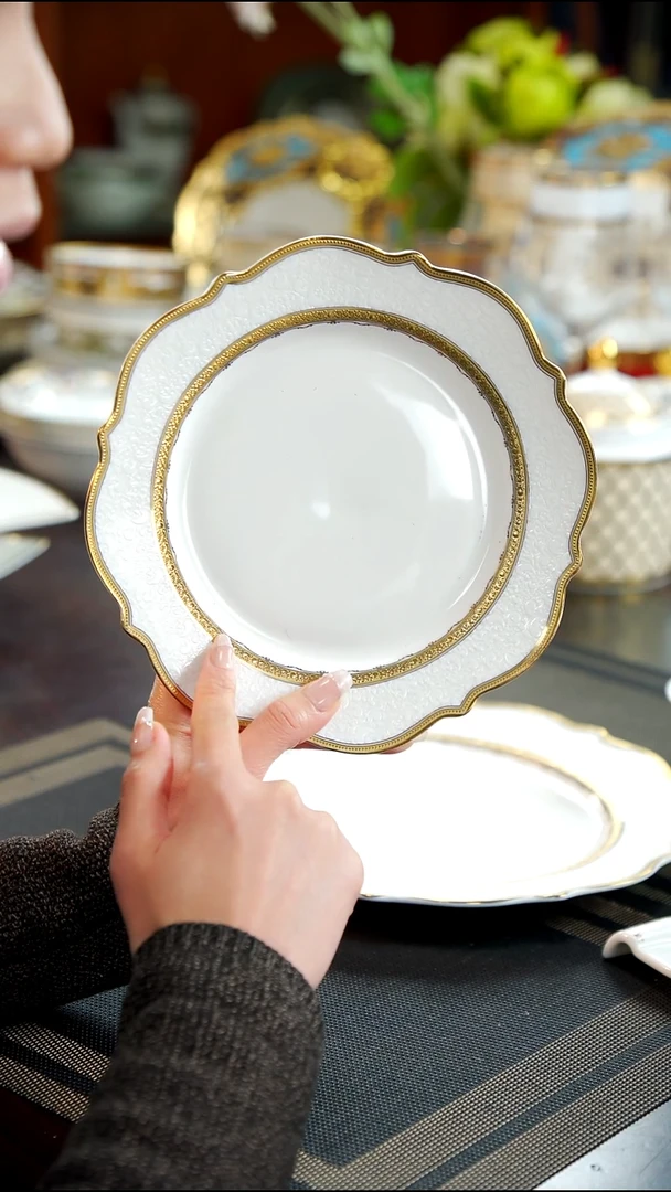 36%以上骨粉骨瓷8寸骨碟1个福利款