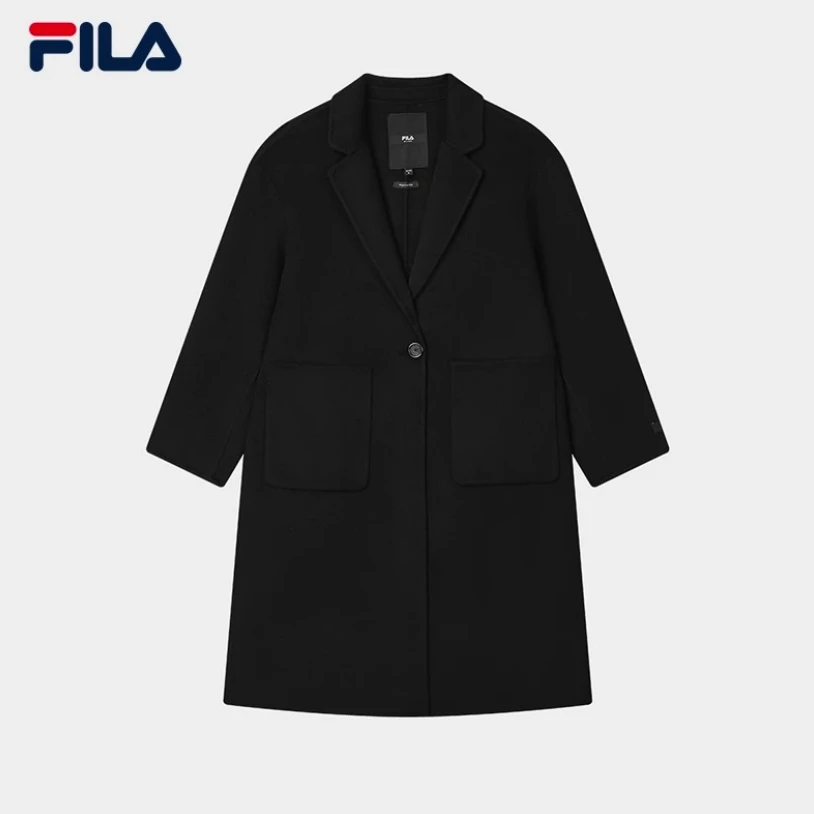 Fila/斐乐秋冬季防寒保暖女士户外休闲毛呢外套上衣F11W515701F