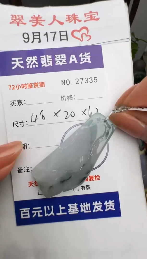 颈饰未镶嵌翡翠原石27335