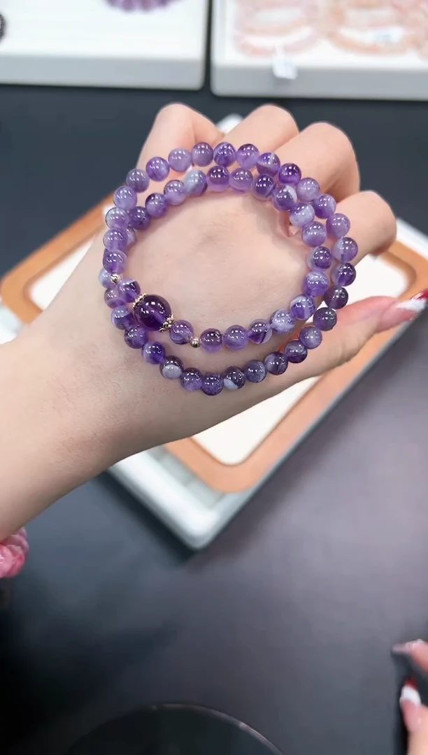 【闪购商品】水晶手串未镶嵌25p多样性发其一/1条默认微瑕