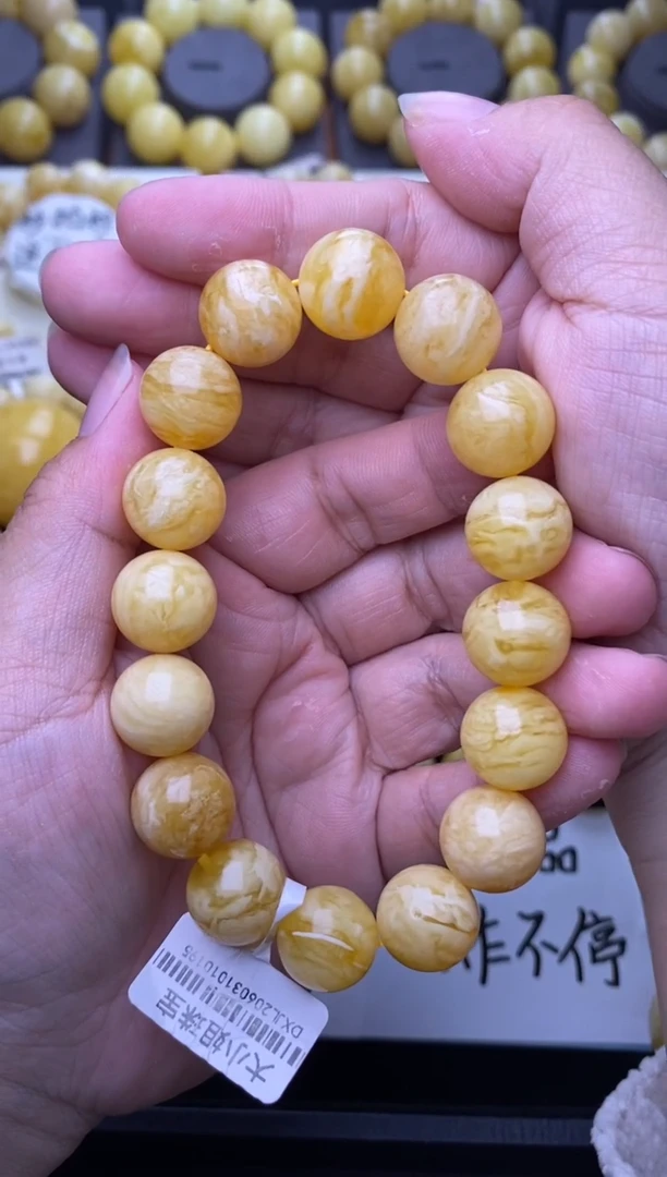 裸石琥珀未镶嵌大小姐珠宝严选97 14mm