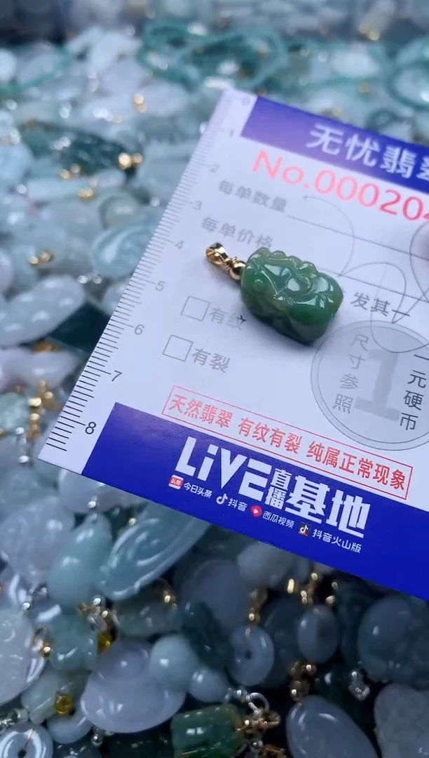 翡翠未镶嵌吊坠(不含链)2043