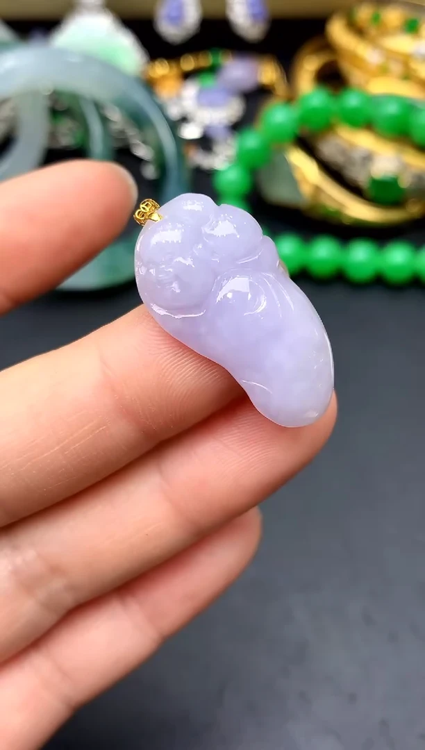 颈饰18K金镶嵌翡翠53 -中国好珍宝