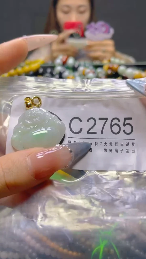 颈饰未镶嵌翡翠/C/翡翠A货，一件也是批发价