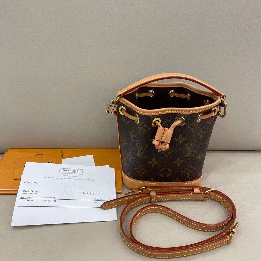 99新 LouisVuitton/路易威登 Noe nano 迷你小水桶 可手提可斜挎