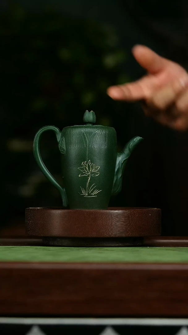 茶壶紫砂b39花器壶*朱学勤