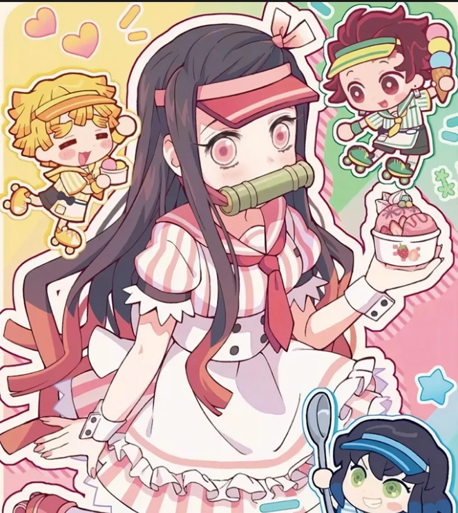 卡哇文创【鬼灭之刃】强娶鬼灭之刃不织布大转盘  周边二创