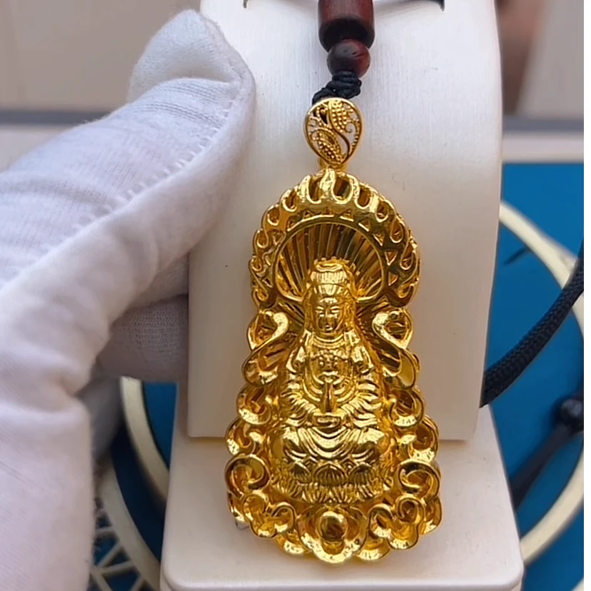 {抖音好物}火焰观音男士时尚吊坠