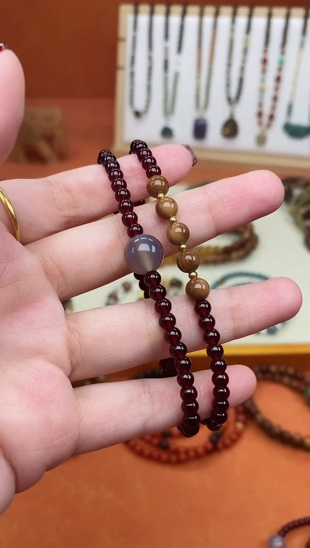 手串库克未镶嵌双圈库克菩提玉髓手串