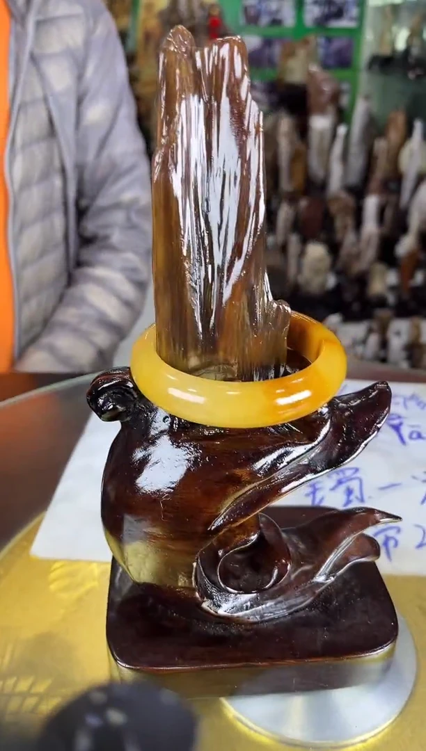 未镶嵌珠宝奇石硅化玉缅甸天然树化玉精品居家摆件