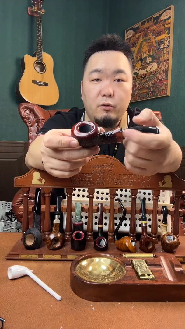 石楠木木雕款意大利进口石楠木烟斗