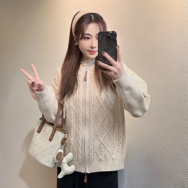 奈奈妮145小个子【时光定格】时尚毛衣秋冬纯色休闲百搭24011