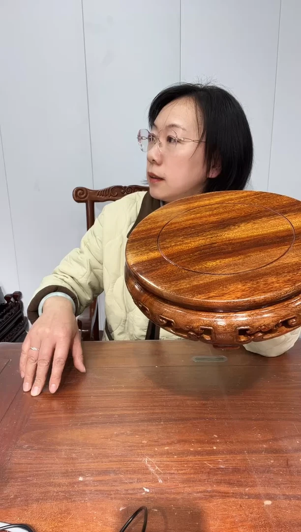 木老花圆形21.5*22.5*6.5