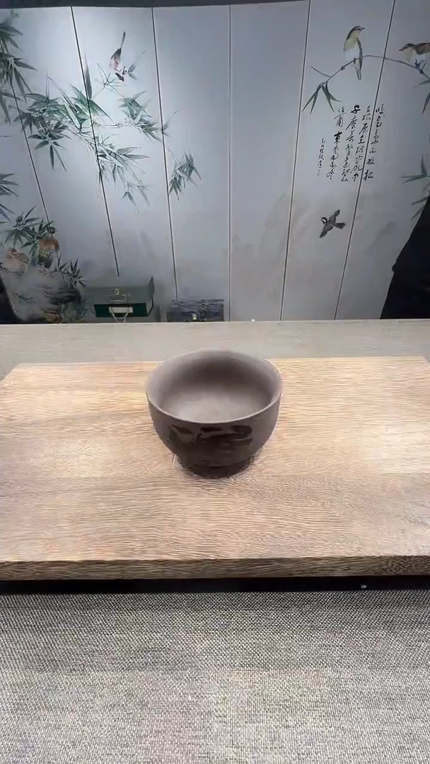 @微光茶器紫砂变色禅定主人凤杯TJ120