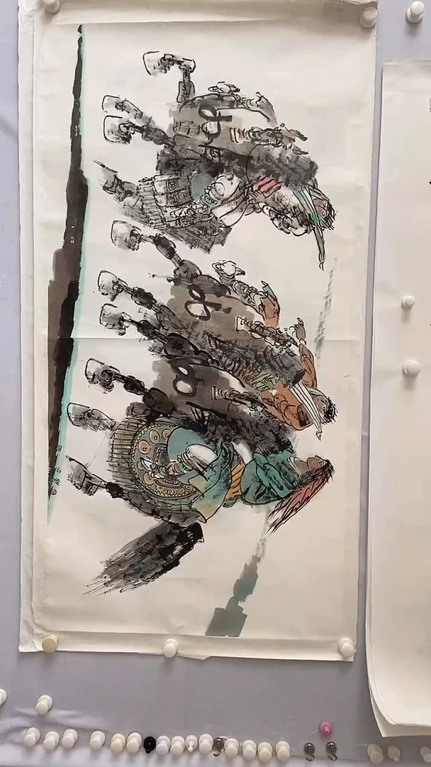 国画刘大伟老师中央文史馆馆员国画人物